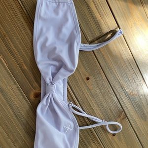 Boutine La lavender bow tie bikini top